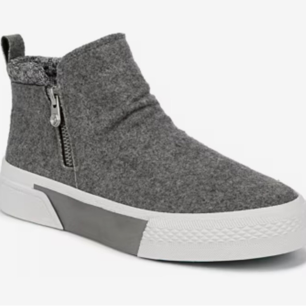 Blowfish Malibu Walkabout High-Top Sneaker Sz 7.5 EUC Grey Flannel